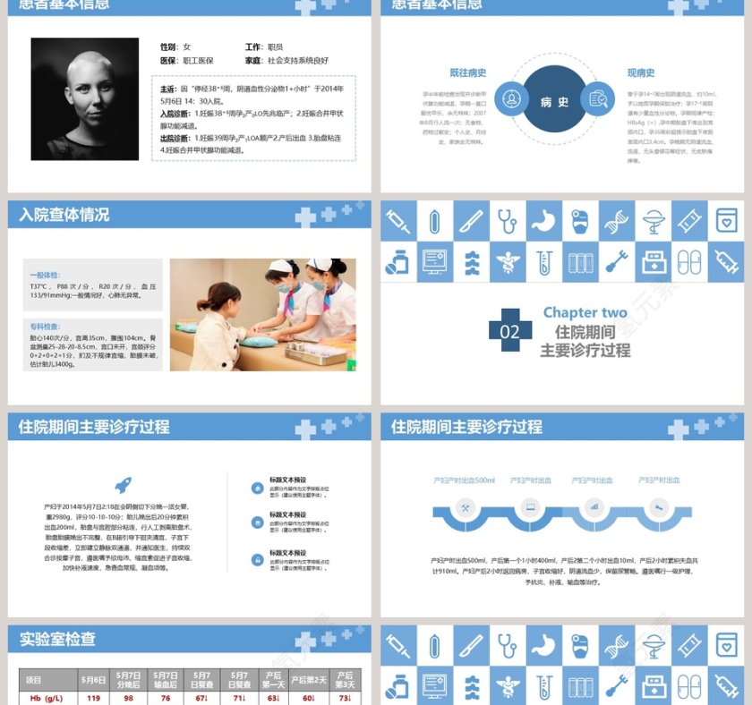 病例通用PPT模板第2张