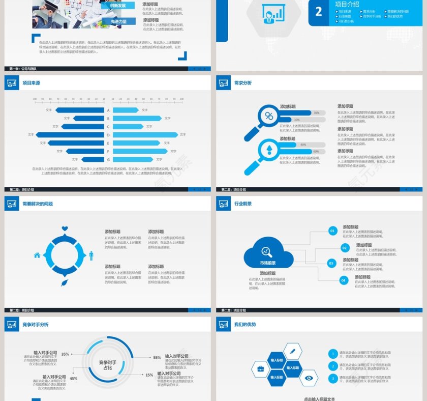 移动互联网项目创业融资商业计划书路演PPT模板   第3张