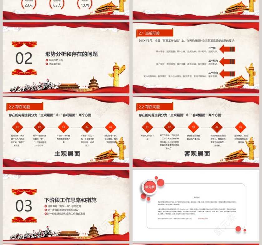 党政机关基层党组织工作情况汇报及工作思路党政工作汇报PPT 第4张