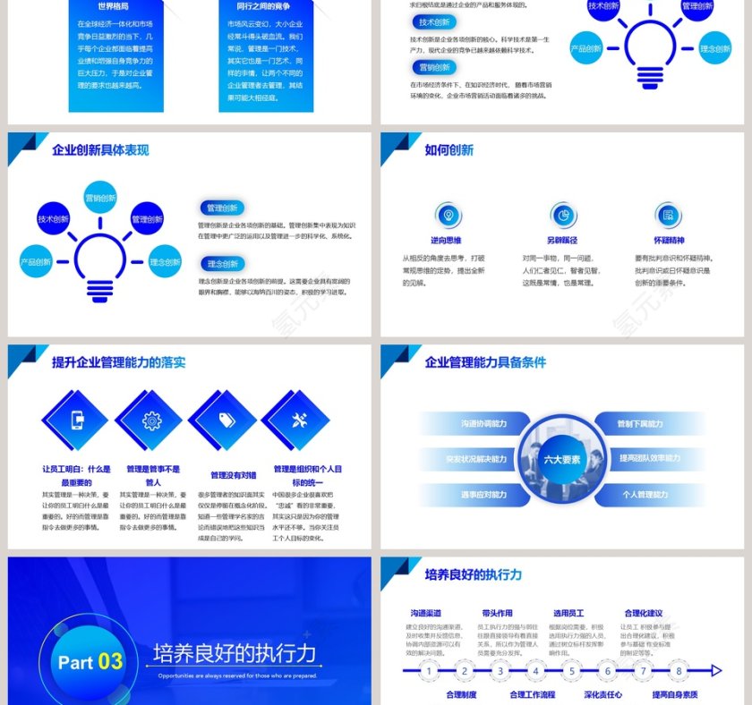 如何提升企业管理能力PPT模板第3张