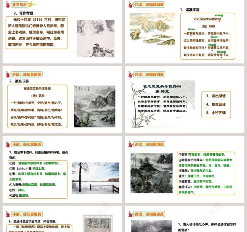 部编版九年级语文上册左迁至蓝关示侄孙湘语文课件PPT第2张