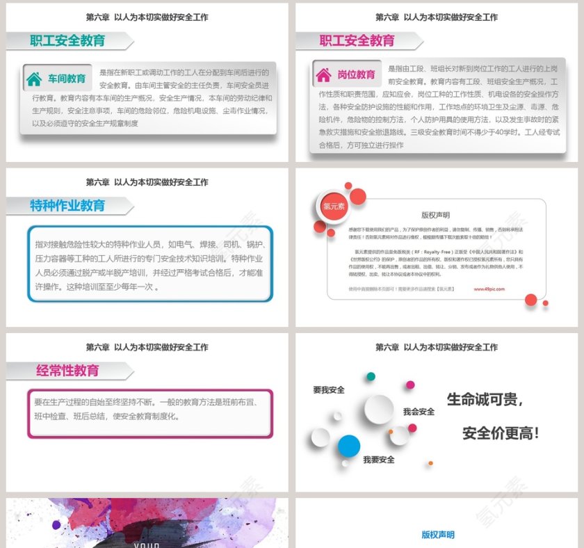 水彩微立体安全生产管理培训课件PP...第8张