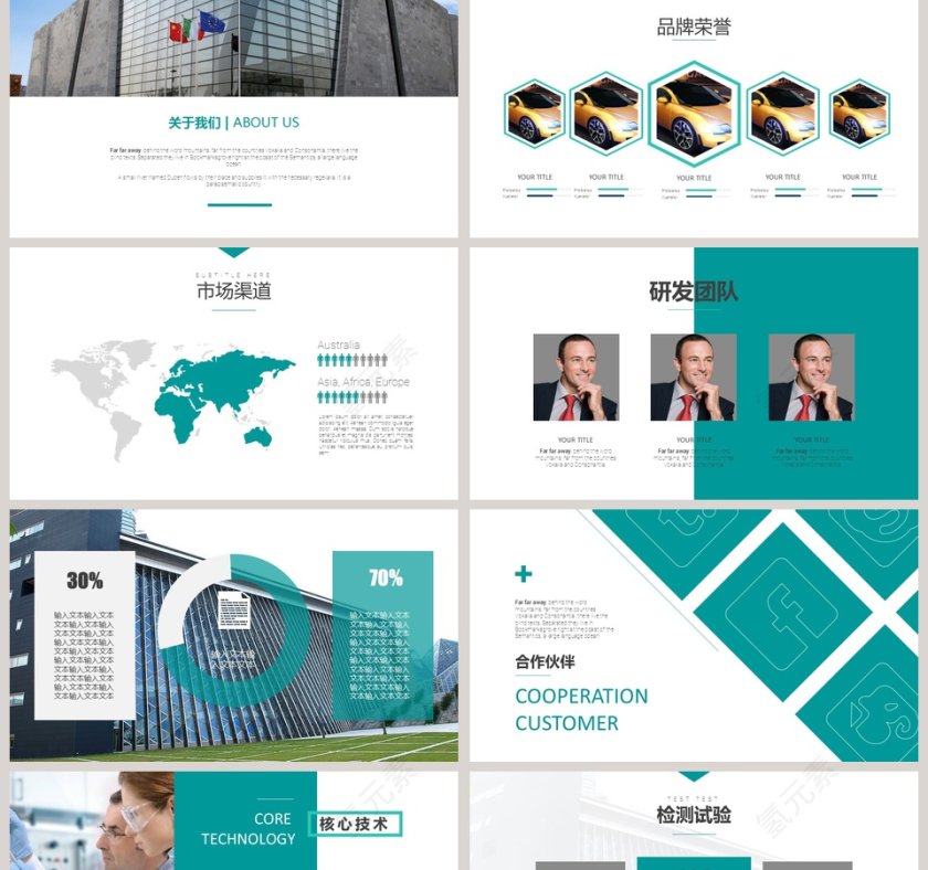 商务精美大气项目介绍PPT模板第2张