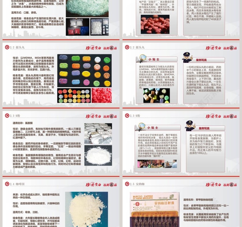禁毒宣传安全教育ppt模板第3张