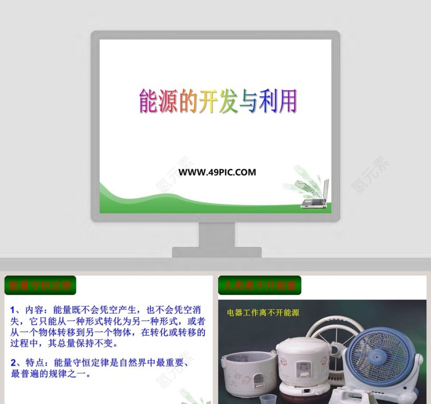 能源的开发与利用教学ppt课件第1张