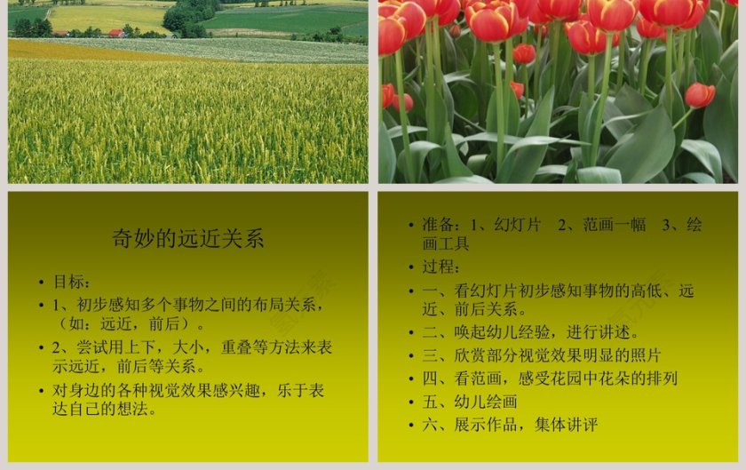 大班美术活动课件PPT：奇妙的远近关系第3张