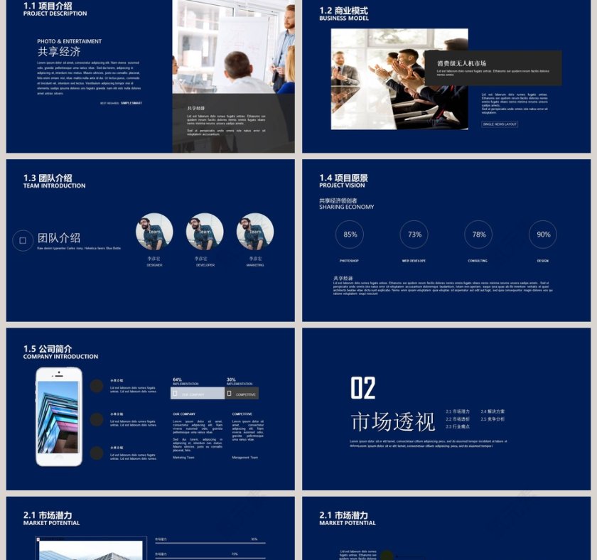 招商加盟商业计划书PPT第2张