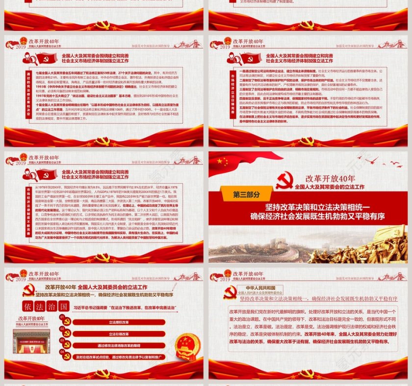 改革开放40年全国人大及其常委会的立法工作ppt第4张