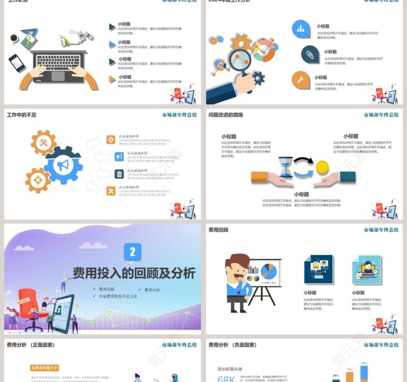市场部年终总结ppt第2张