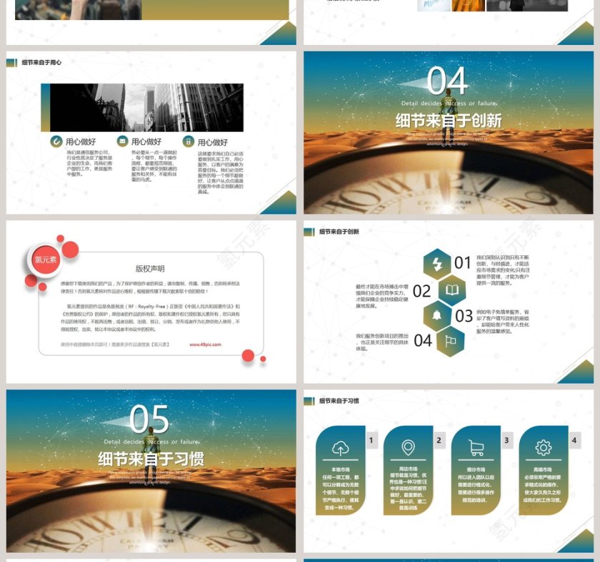 员工培训细节决定成败ppt模板 第4张