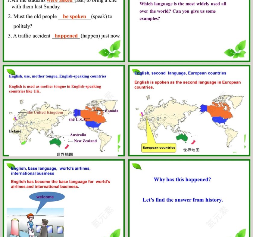 English is widely spoken throughout the world-Unit 3 Topic 1教学ppt课件第3张