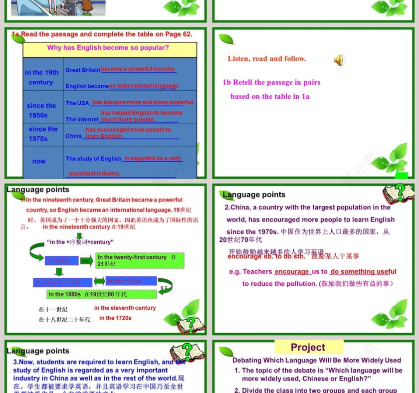 English is widely spoken throughout the world-Unit 3 Topic 1教学ppt课件第4张