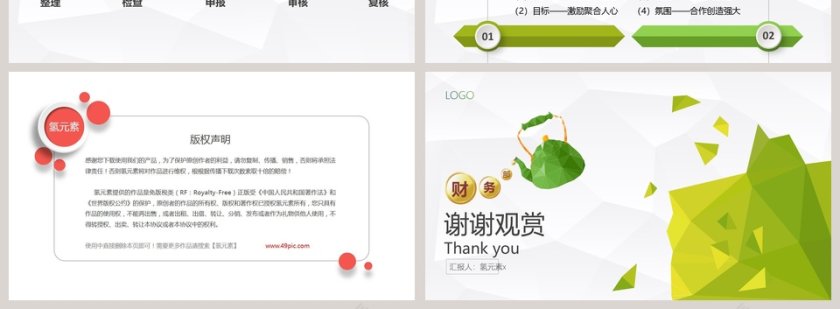 2019年年终总结汇报财务预算PPT模板第4张