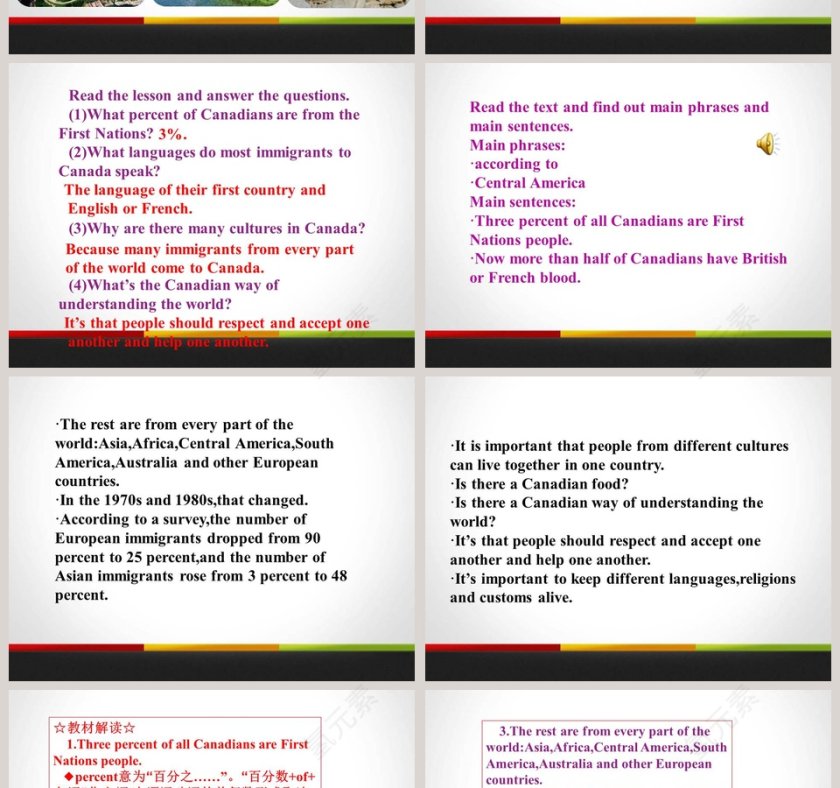 Unit 8 Culture Shapes Us PPT模板 - 教育培训行业文化塑造者第2张