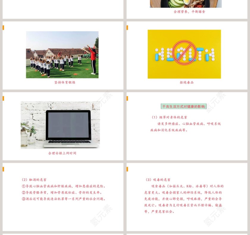 第二节 选择健康的生活方式 PPT模板第4张