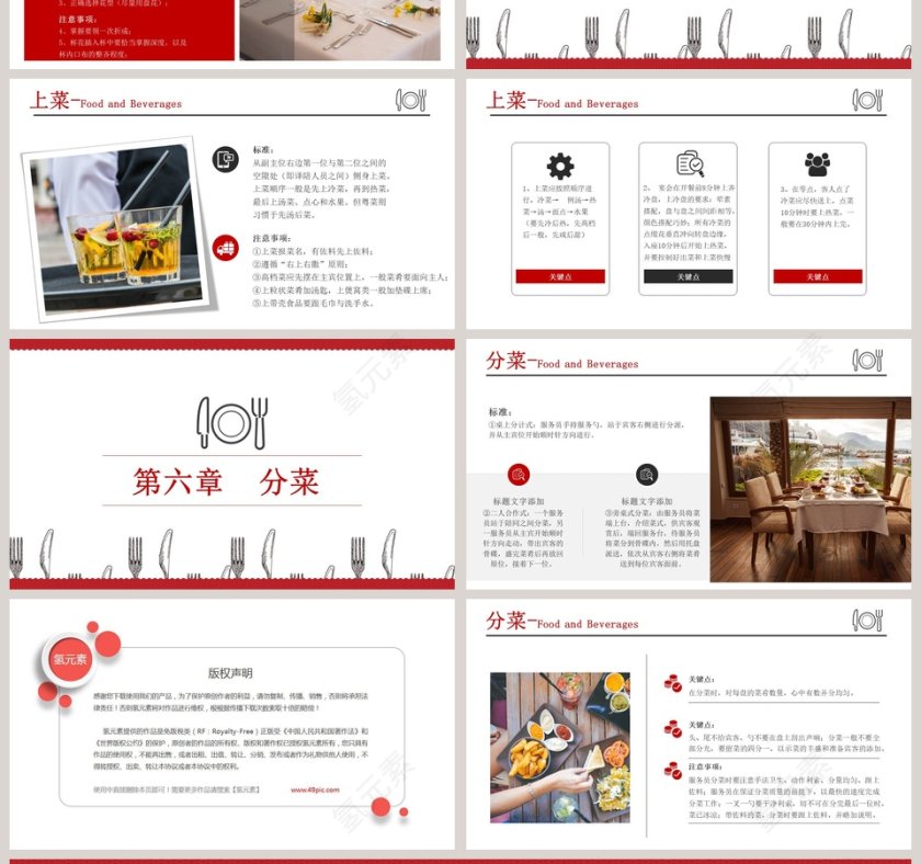 酒店餐饮服务礼仪培训通用PPT模板第4张