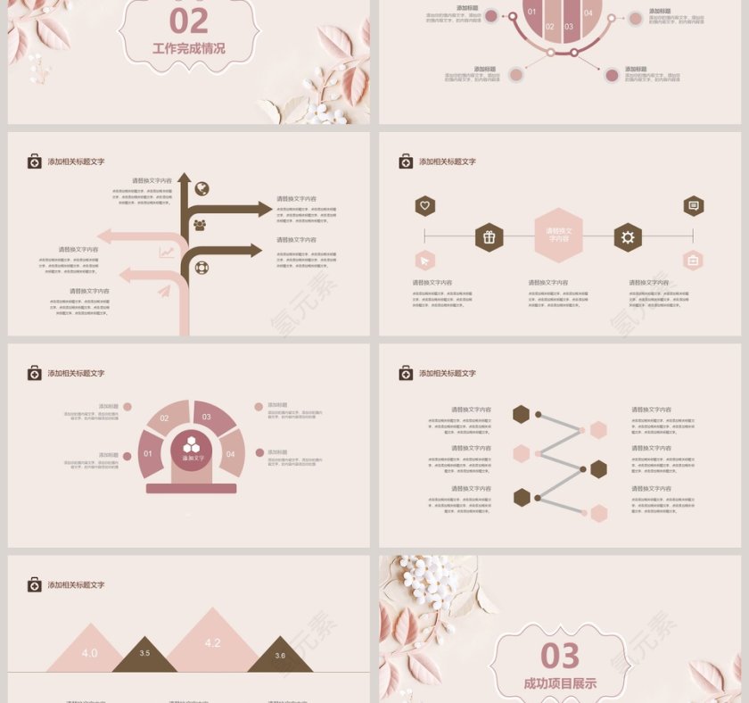 小清新风格护士长述职报告PPT第3张