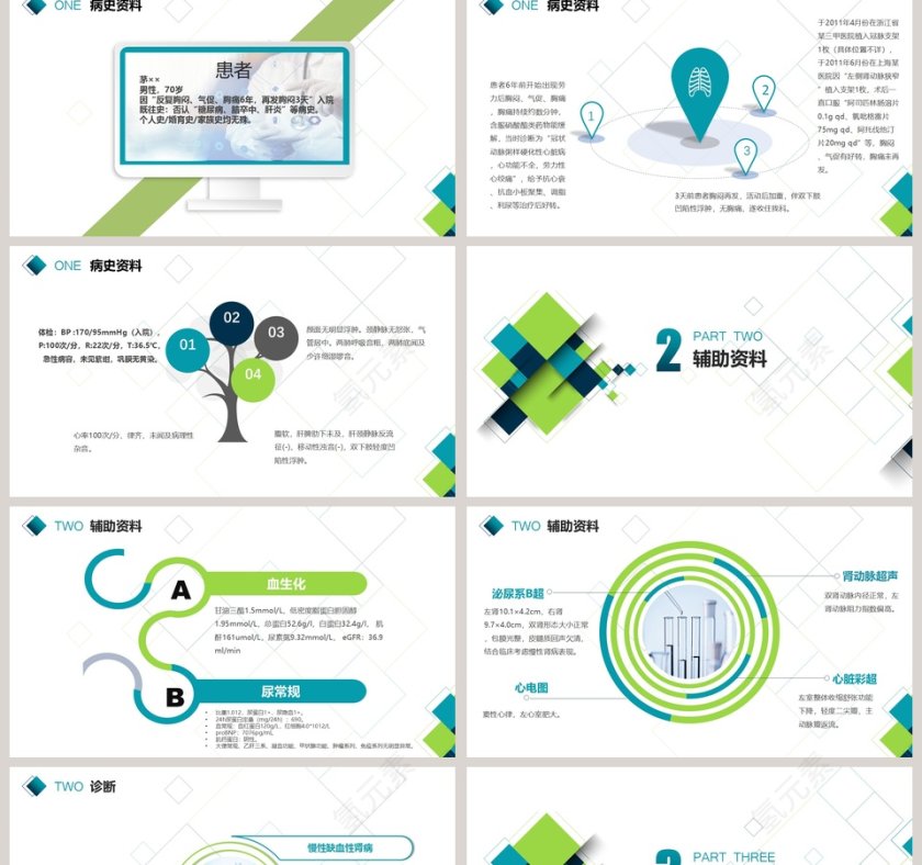 清新自然病例演讲比赛PPT第2张