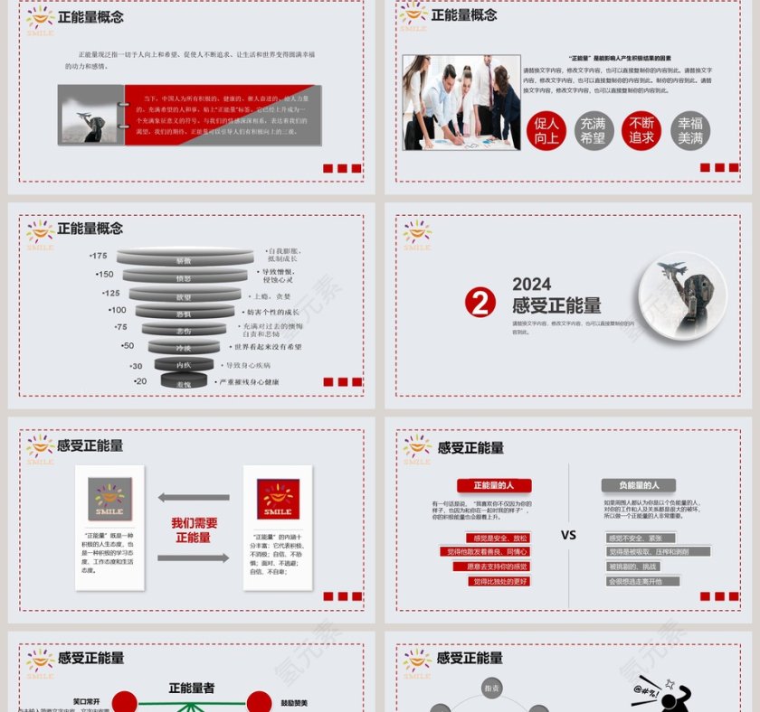 唤醒正能量企业文化ppt模板第2张