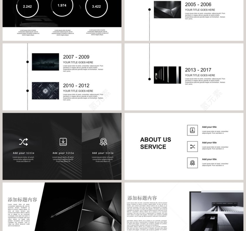 高端商务通用PPT模板第3张