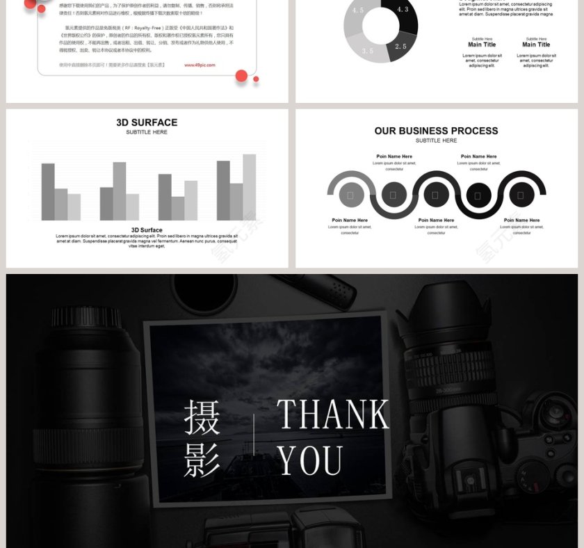 高端商务通用PPT模板第6张