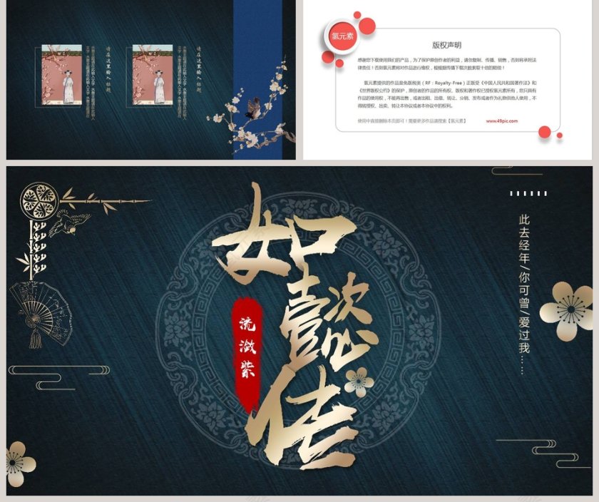 黑色大气如懿传PPT第5张