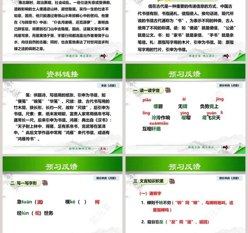 书信与朱元思书语文课件PPT第3张