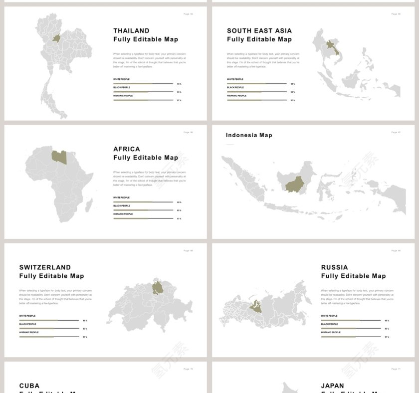 欧美极简PPT创意欧美杂志风创业书PPT模板 第11张
