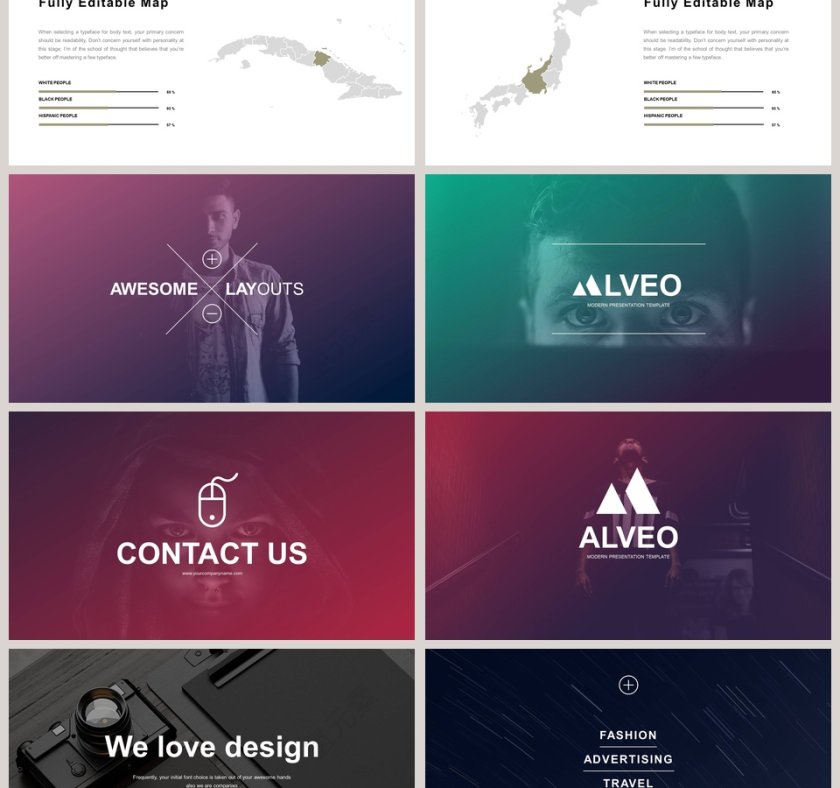 欧美极简PPT创意欧美杂志风创业书PPT模板 第12张