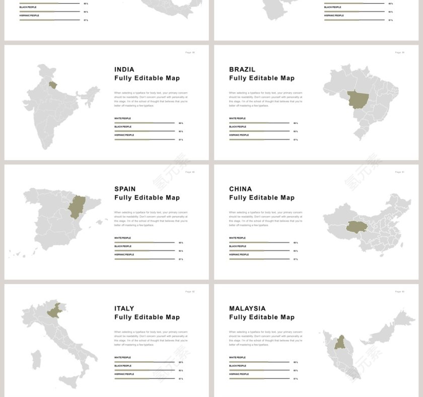 欧美极简PPT创意欧美杂志风创业书PPT模板 第10张