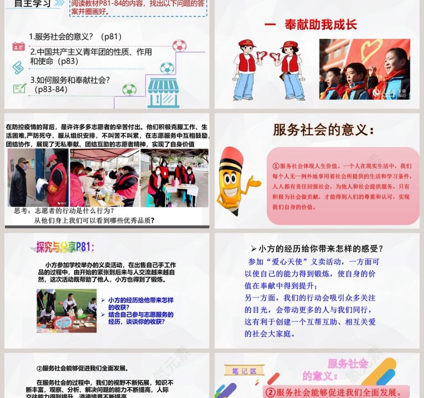 服务社会-第七课  积极奉献社会教学ppt课件第2张