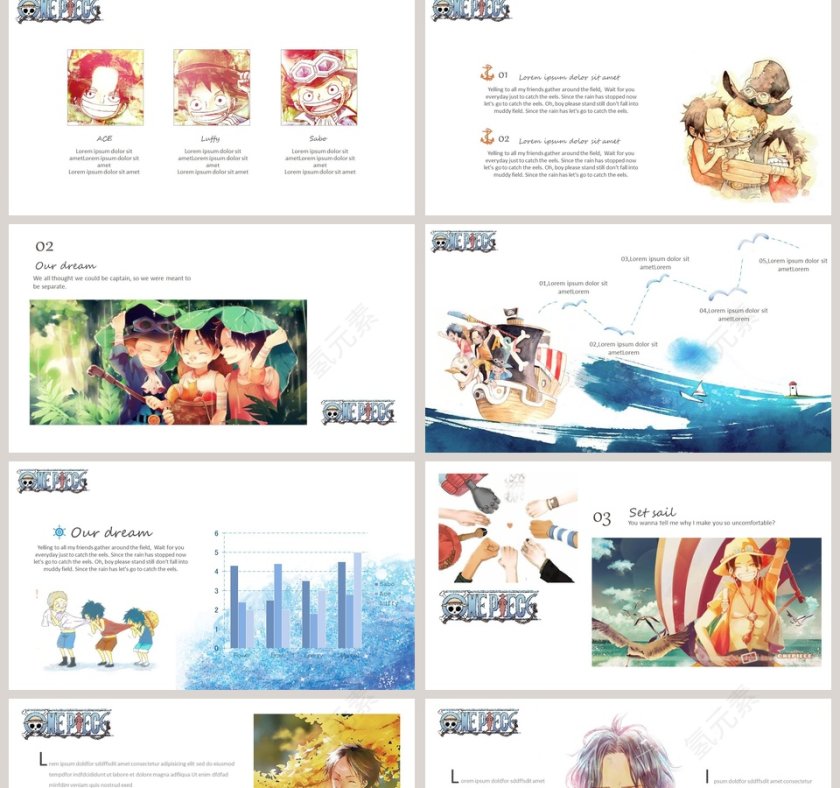 卡通可爱儿童PPT模板    第2张