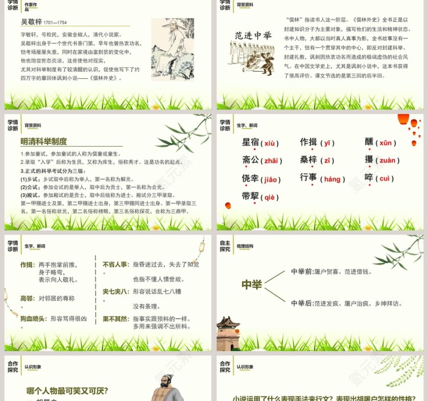 课文解析范进中举语文课件PPT第2张