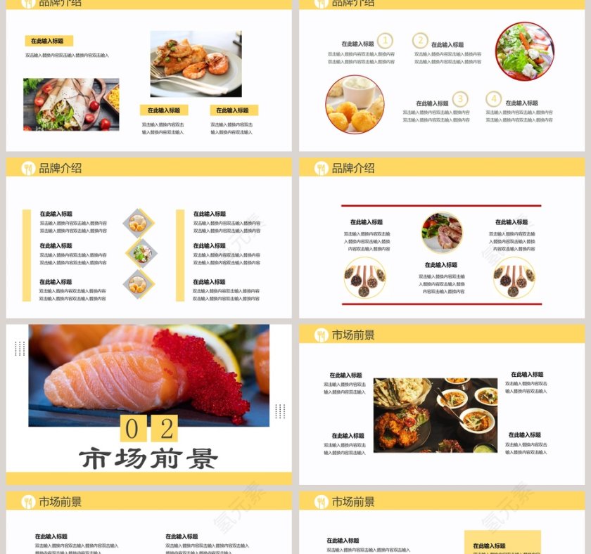 餐饮行业商业计划书PPT模板第2张