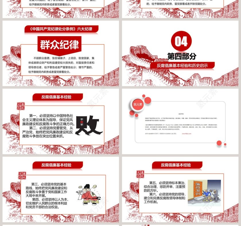 反腐廉政教育学习报告廉政廉洁ppt 第4张