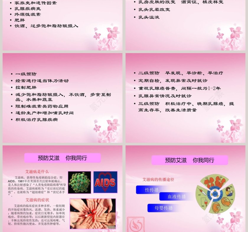 粉色简约妇科常见疾病知识讲座PPT模板第11张