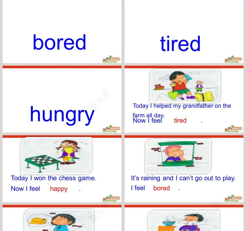 Unit 2 Feelings-You look worried教学ppt课件第2张