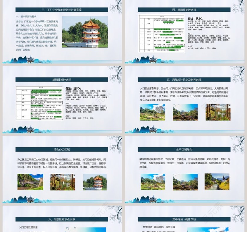 精美大气企业园林景观设计PPT模板第2张