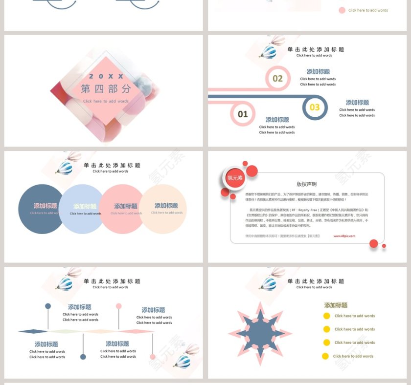 文艺小清新毕业论文答辩模板第4张