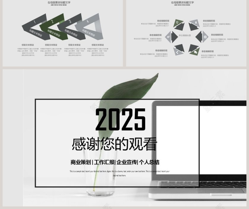 黑白风财务总结报告ppt第5张