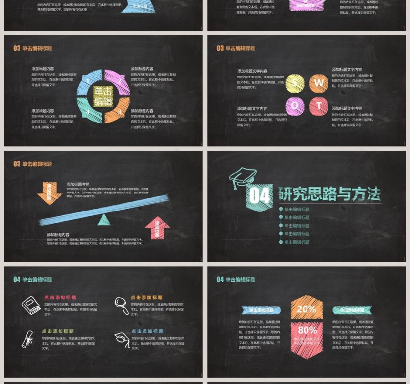 毕业论文答辩模版PPT第4张