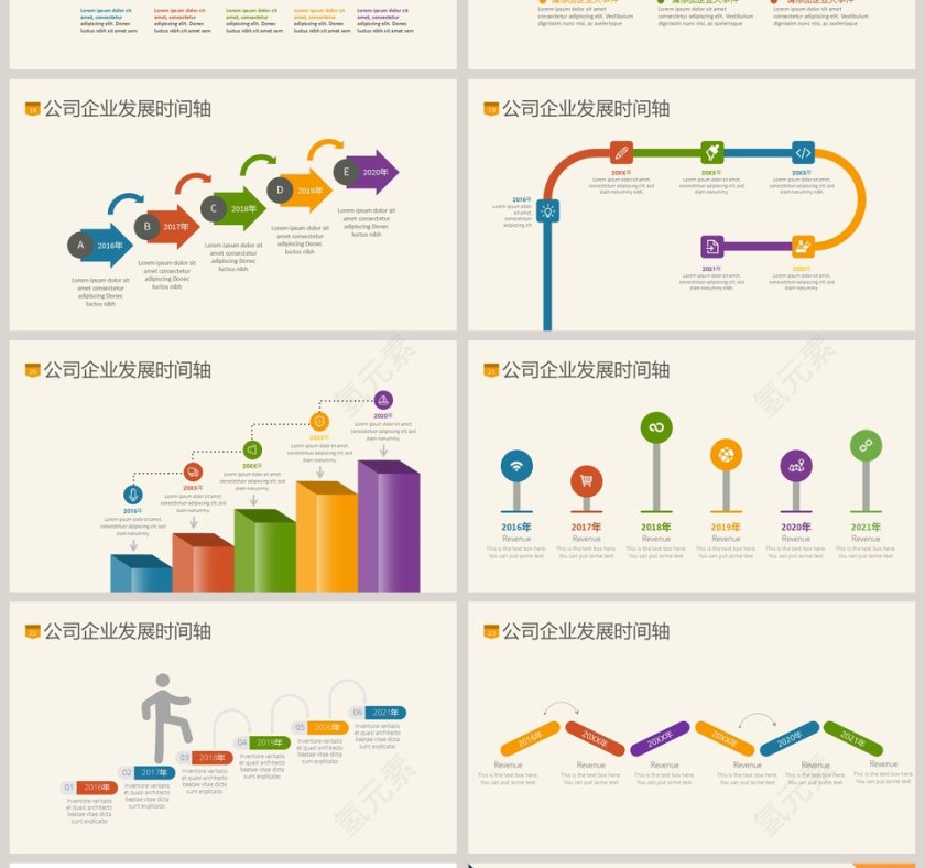 企业发展历程时间轴ppt第4张