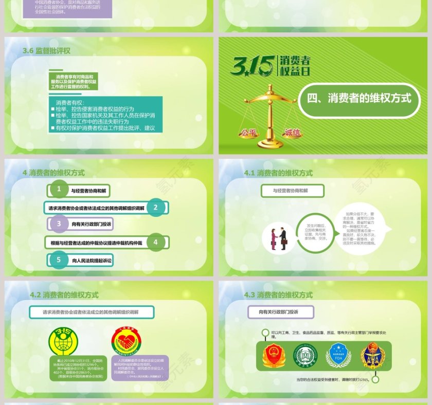 诚信315消费者权益保护日PPT第4张