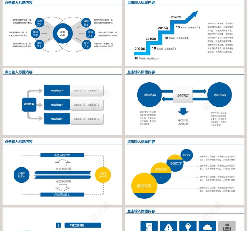 2019工作汇报年度总结PPT模板第5张