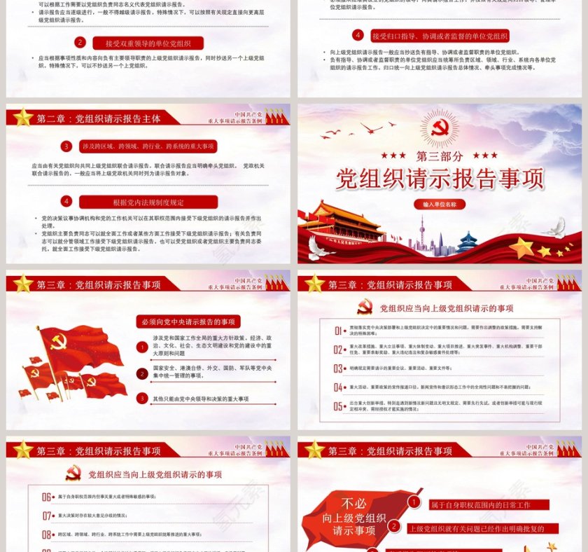 重大事项请示报告条例PPT第3张