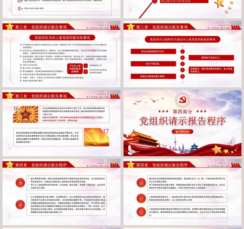 重大事项请示报告条例PPT第4张