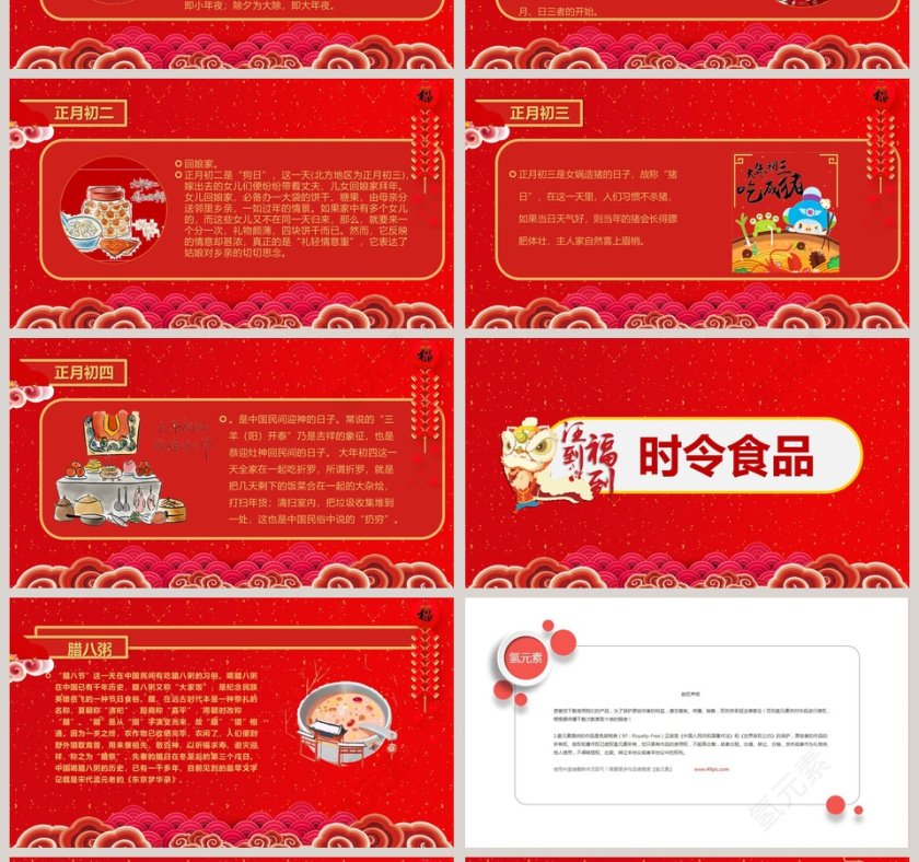 庆新春 迎新年”传统习俗知识班会春节PPT第4张