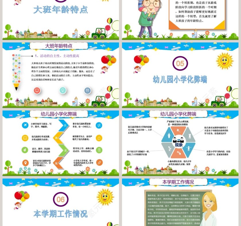 幼儿园大班家长会PPT第3张