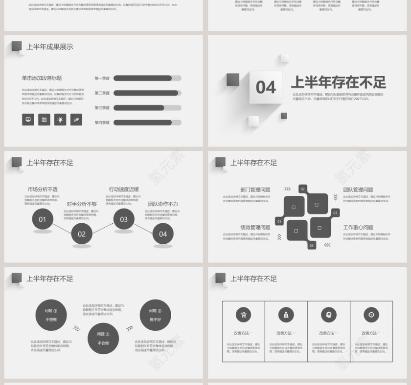 企业上半年工作总结汇报PPT第4张
