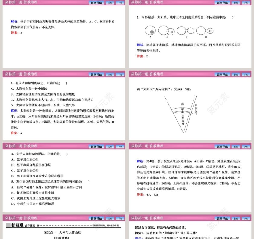 第一节地球的宇宙环境-第教学ppt课件第5张